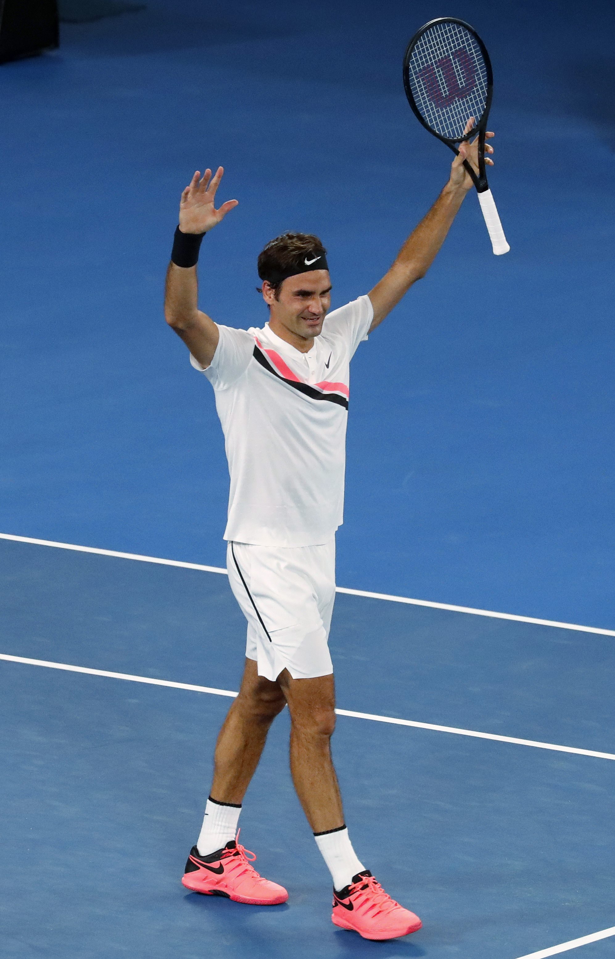 澳大利亚网球队力克法国网球队，费德勒高光表现