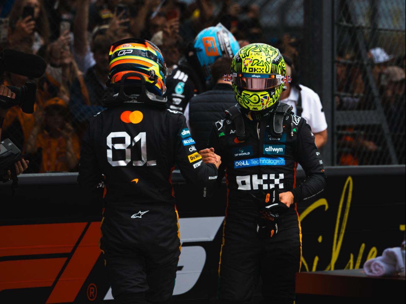 梅赛德斯横扫索伯车队，诺里斯统治全场